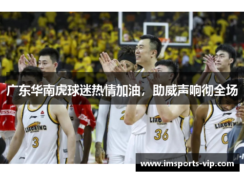 广东华南虎球迷热情加油，助威声响彻全场
